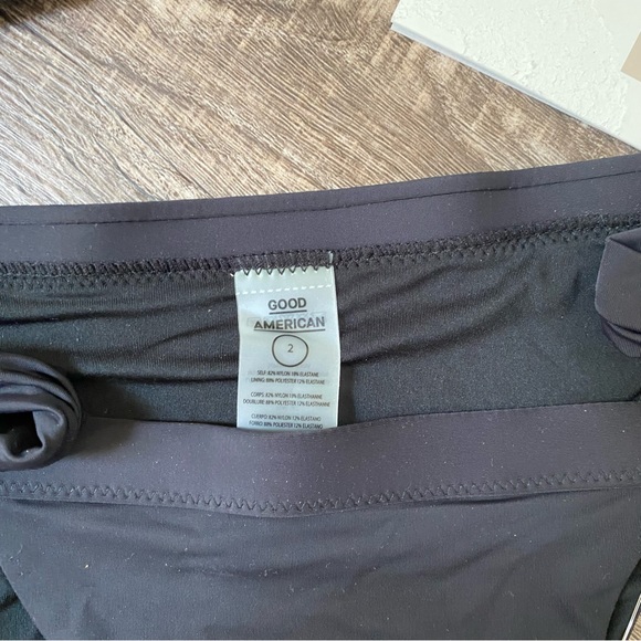 Good American Women Perfect Bikini Triangle - Leopard & Black Bottoms -New W/Tag - Picture 6 of 13